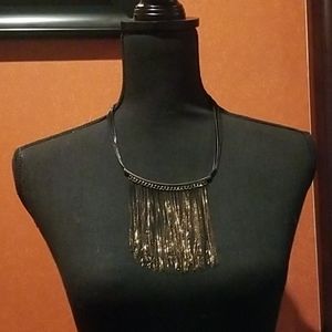 Black and Gold 20 inch Necklace